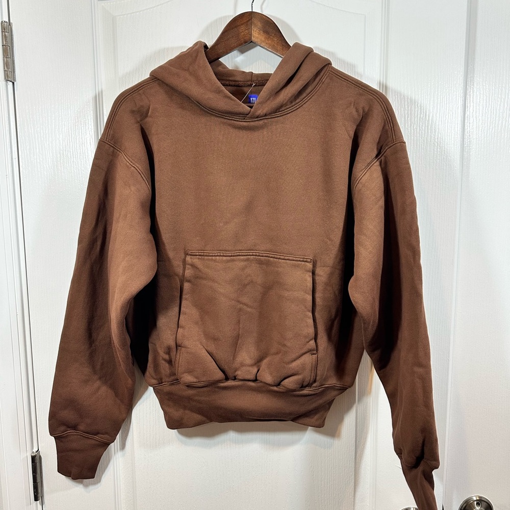 Yeezy (YZY) Gap Thick & Heavy Brown  100% Cotton Hoodie Pullover, Size XS - NWOT